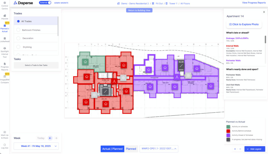 Progress Report using OpenSpace Progress Tracking powered by Disperse