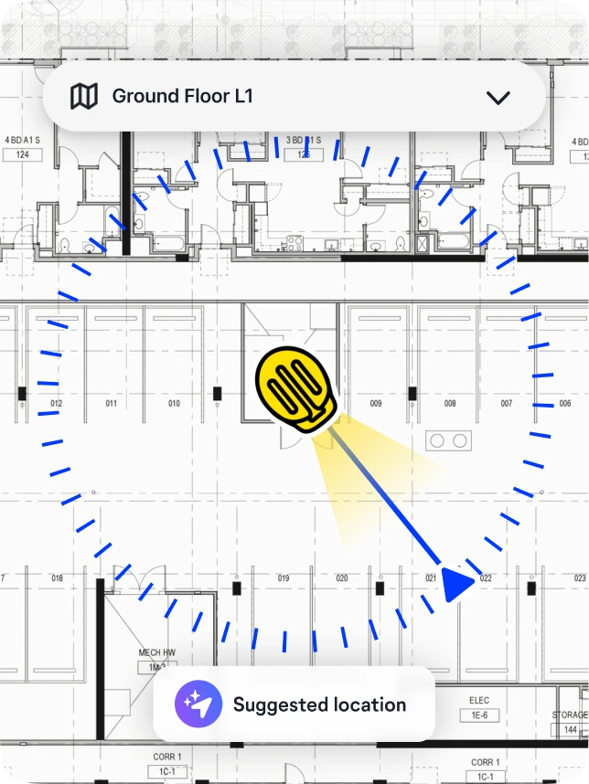 Then AI Autolocation pins all your Field Notes on your exact spot.